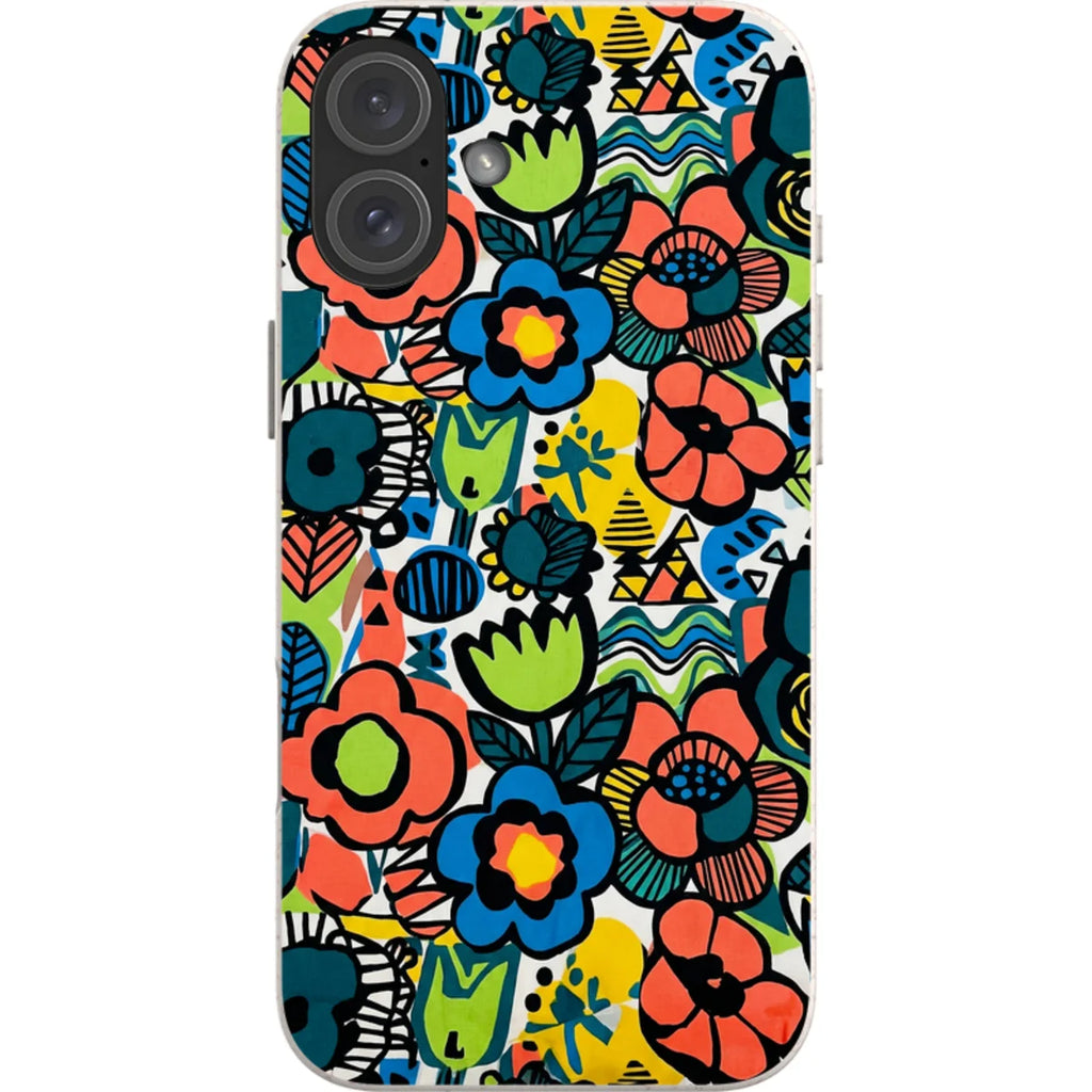Floral Street Nordic by Salla Niemi — iPhone 16 Plus iPhone Bio-degradable Case — Finnaij