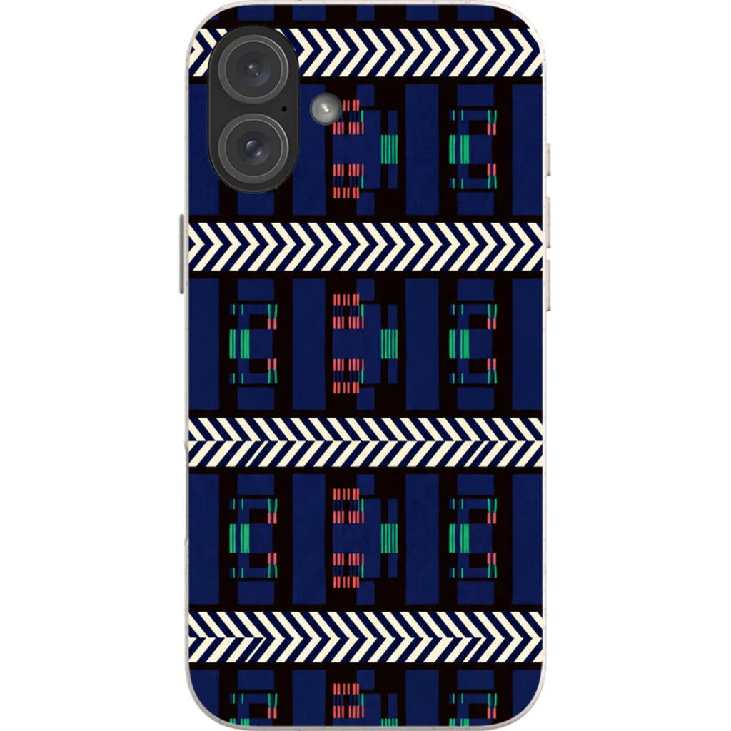 Midnight Aso-Oke by Ada Okoye — iPhone 16 Plus iPhone Bio-degradable Case — Finnaij