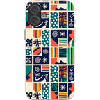Coastal Indigo Tiles by Ada Okoye — iPhone 16 Plus iPhone Bio-degradable Case — Finnaij