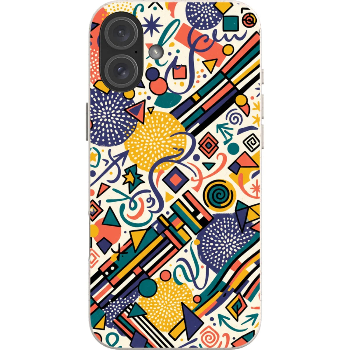 Festival Confetti (Daylight) by Ada Okoye — iPhone 16 Plus iPhone Bio-degradable Case — Finnaij