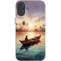 Lagoon Morning by Tobi Akinyemi — iPhone 16 Plus iPhone Bio-degradable Case — Finnaij