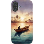 Lagoon Morning by Tobi Akinyemi — iPhone 16 Plus iPhone Bio-degradable Case — Finnaij