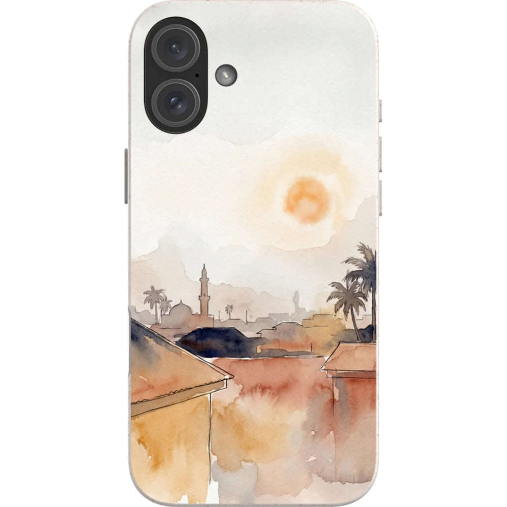 Harmattan Sky by Tobi Akinyemi — iPhone 16 Plus iPhone Bio-degradable Case — Finnaij