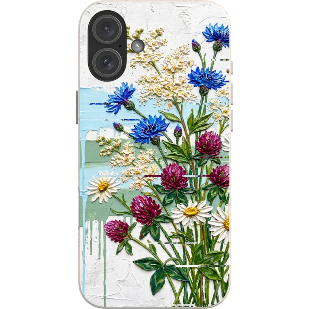 Nordic Wildflowers by Frida Lövström — iPhone 16 Plus iPhone Bio-degradable Case — Finnaij