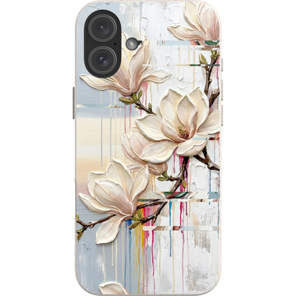Magnolia Branches by Frida Lövström — iPhone 16 Plus iPhone Bio-degradable Case — Finnaij
