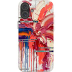 Abstract Florals by Frida Lövström — iPhone 16 Plus iPhone Bio-degradable Case — Finnaij