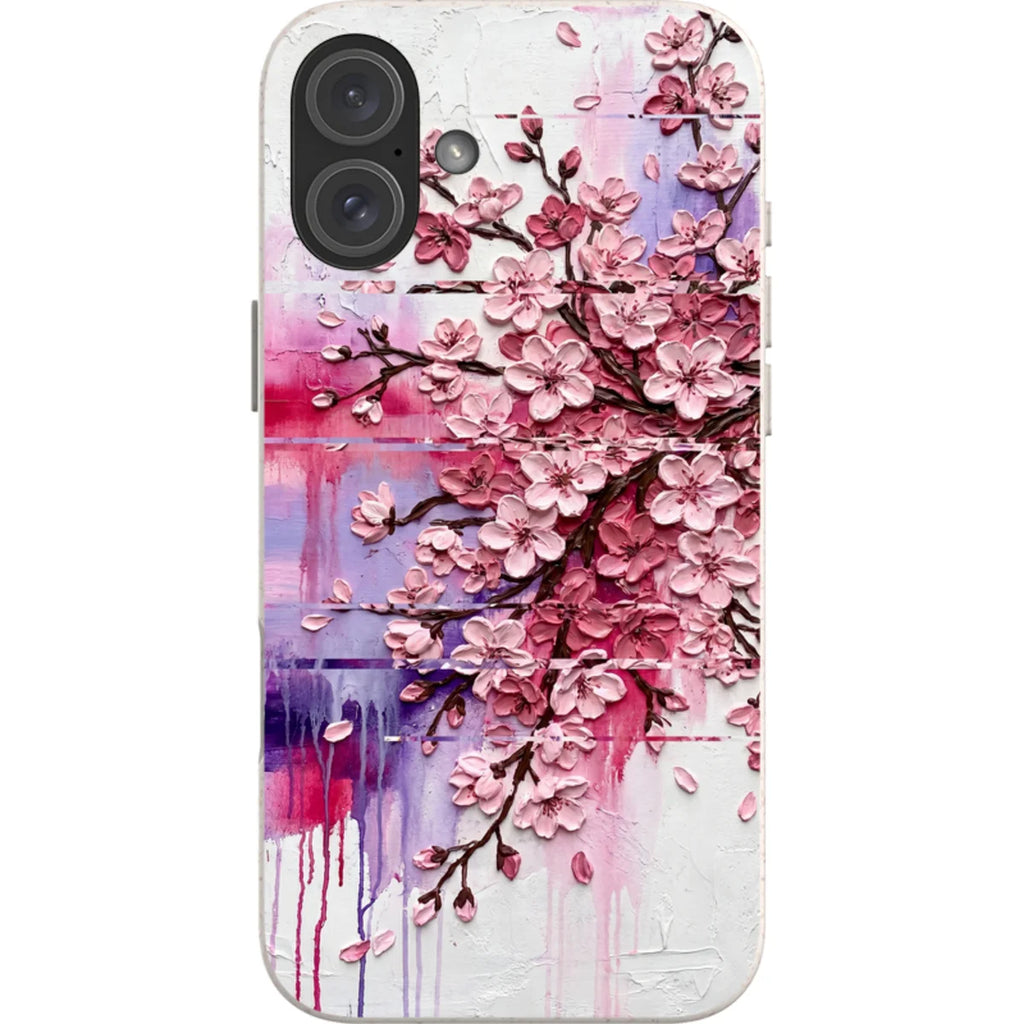 Cherry Blossoms by Frida Lövström — iPhone 16 Plus iPhone Bio-degradable Case — Finnaij
