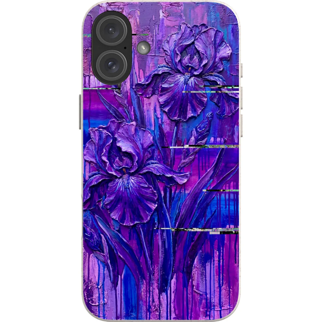 Iris Flowers by Frida Lövström — iPhone 16 Plus iPhone Bio-degradable Case — Finnaij