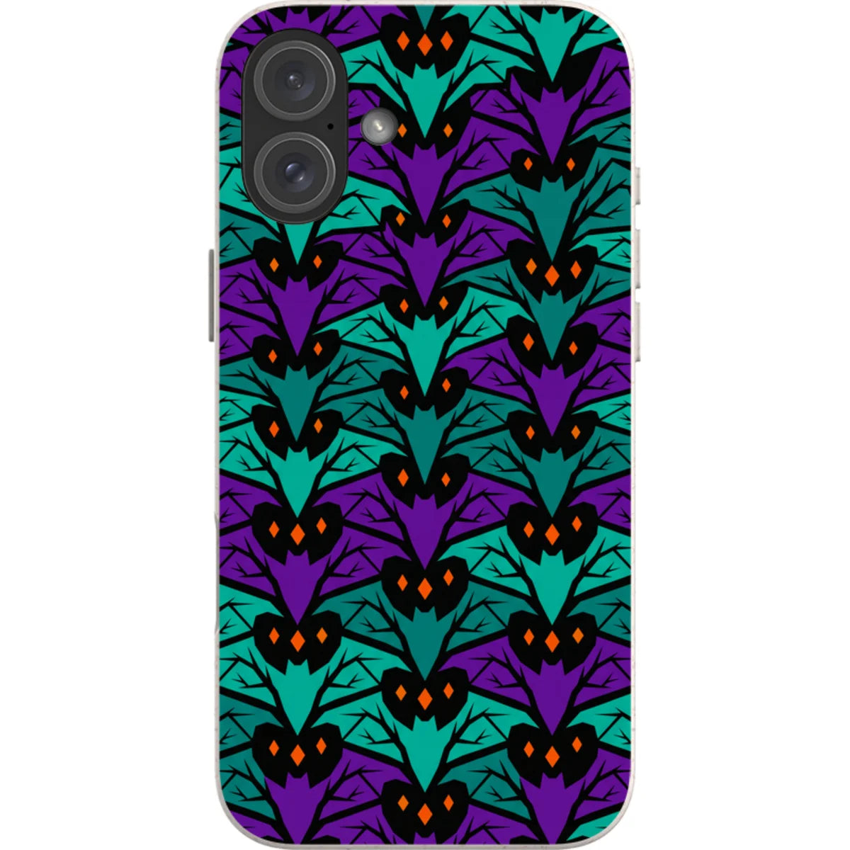 Bat Forest — iPhone 16 Plus Bio-degradable Case — Finnaij