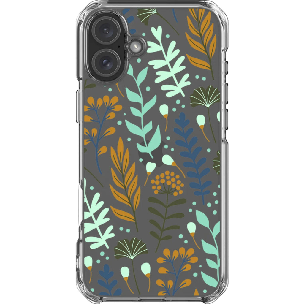 Wild Floral — iPhone 16 Plus Clear Impact Case — Finnaij