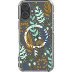 Wild Floral — iPhone 16 Plus Magsafe Clear Impact Case — Finnaij