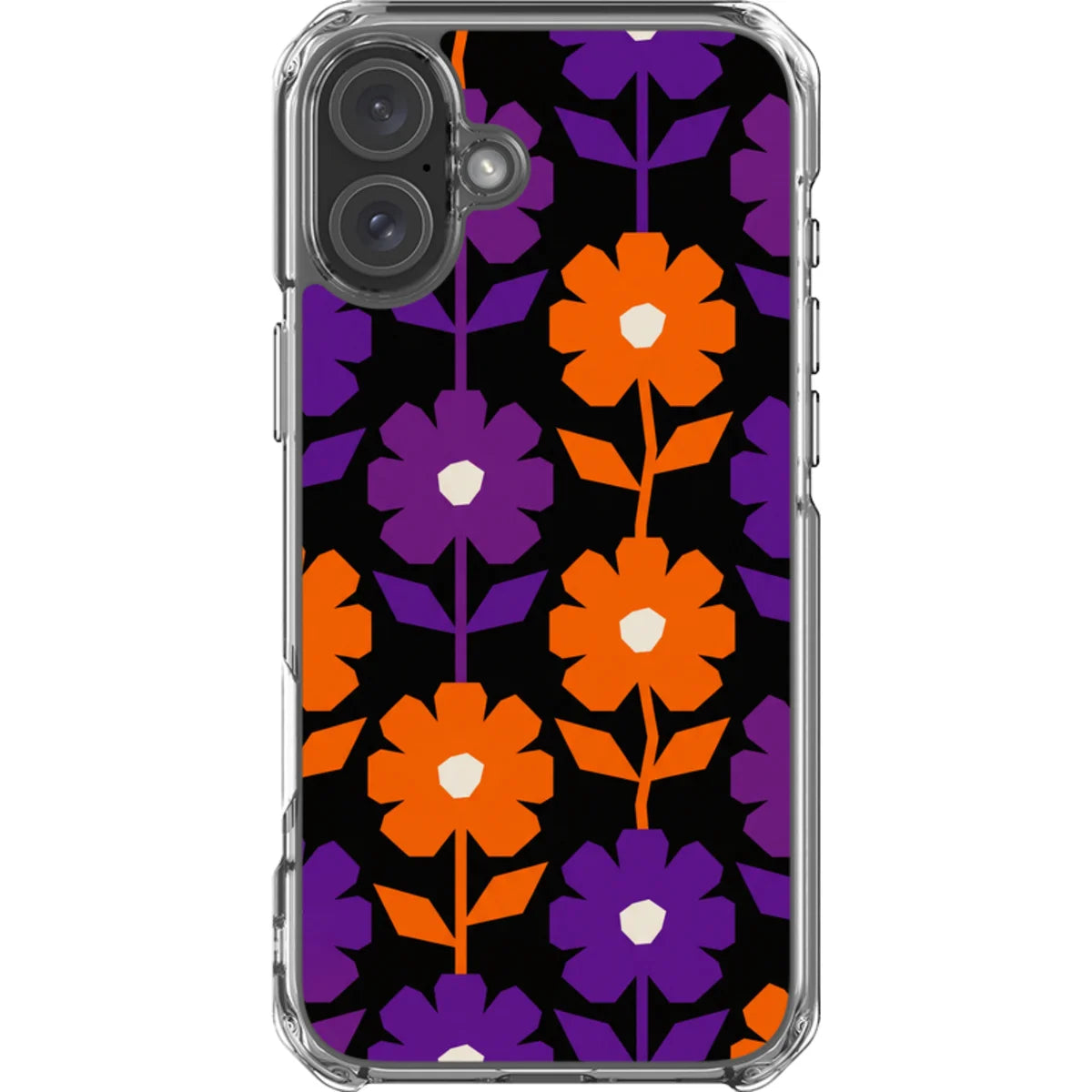 Haunted Bloom — iPhone 16 Plus Magsafe Clear Impact Case — Finnaij