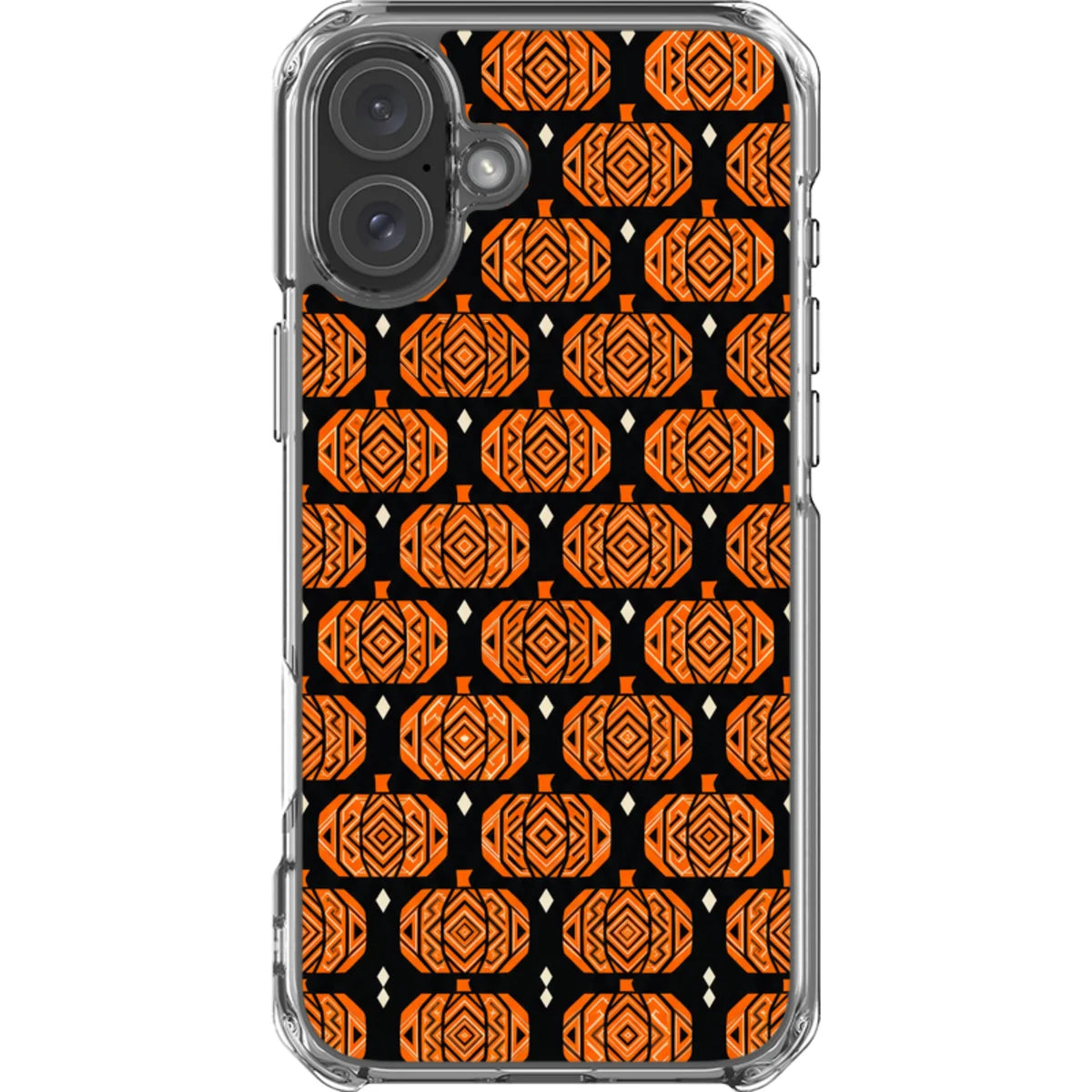 Pumpkin Runo — iPhone 16 Plus Magsafe Clear Impact Case — Finnaij