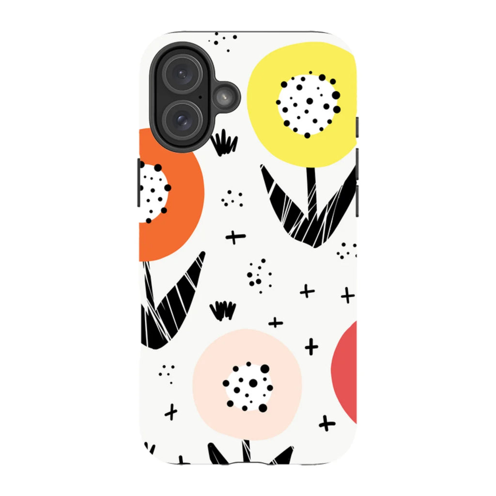 Botanical Doodle — iPhone 16 Plus Magsafe Tough Case — Finnaij