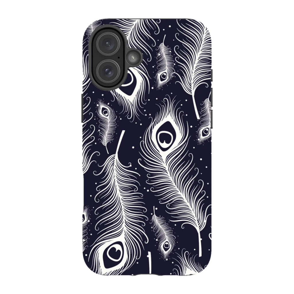 Feathers in Bloom — iPhone 16 Plus Magsafe Tough Case — Finnaij