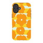 Bold Floral Orange — iPhone 16 Plus Magsafe Tough Case — Finnaij