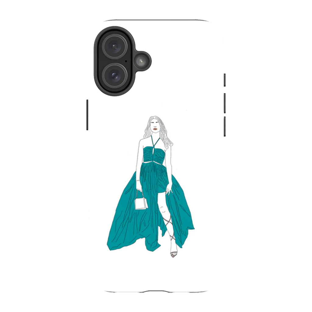 Blue Dress by Keagan Haight — iPhone 16 Plus Magsafe Tough Case — Finnaij