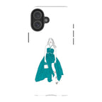 Blue Dress by Keagan Haight — iPhone 16 Plus Magsafe Tough Case — Finnaij