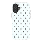 Monogram Snow — iPhone 16 Plus Magsafe Tough Case — Finnaij