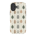 Birch and Linen Pattern by Elsi Vaarala — iPhone 16 Plus Magsafe Tough Case — Finnaij