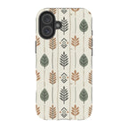 Birch and Linen Pattern by Elsi Vaarala — iPhone 16 Plus Magsafe Tough Case — Finnaij