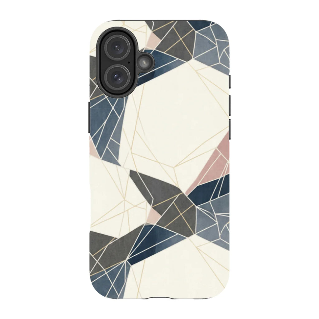Frozen Lake Geometry by Elsi Vaarala — iPhone 16 Plus Magsafe Tough Case — Finnaij