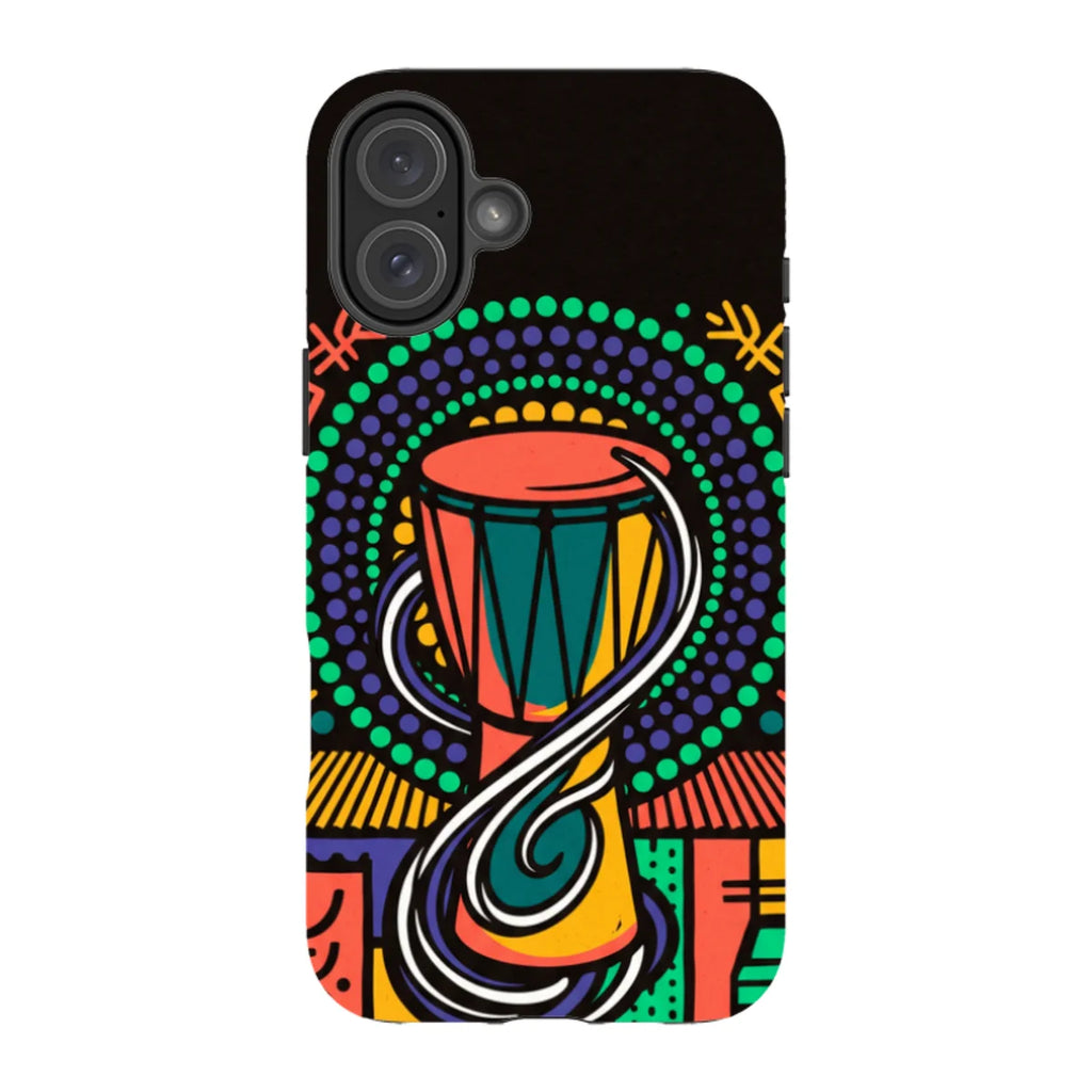Talking Drum Halo by Ada Okoye — iPhone 16 Plus MagSafe Tough Case — Finnaij