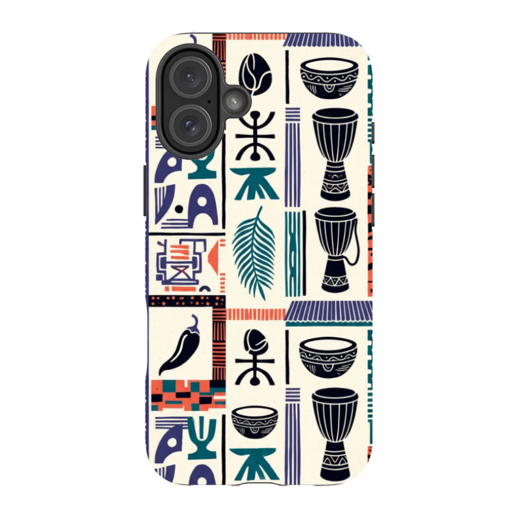 Market Day Icons by Ada Okoye — iPhone 16 Plus MagSafe Tough Case — Finnaij