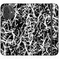 Black-White Grunge — iPhone 16 Plus Wallet Case — Finnaij