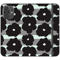 Bold Floral Black — iPhone 16 Plus Wallet Case — Finnaij