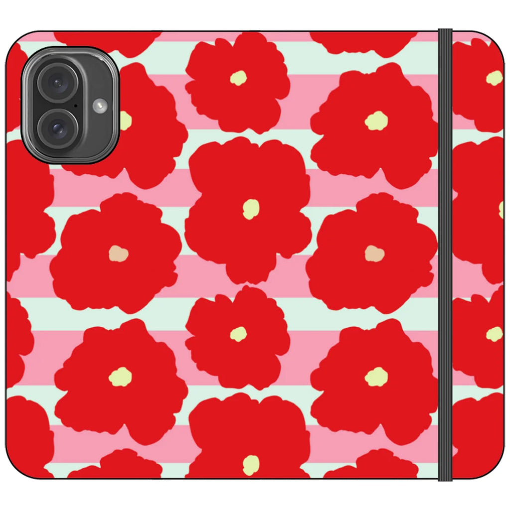 Bold Floral — iPhone 16 Plus Wallet Case — Finnaij