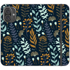 Wild Floral Vegan Leather — iPhone 16 Plus Wallet Case — Finnaij
