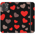 Red Hearts — iPhone 16 Plus Wallet Case — Finnaij