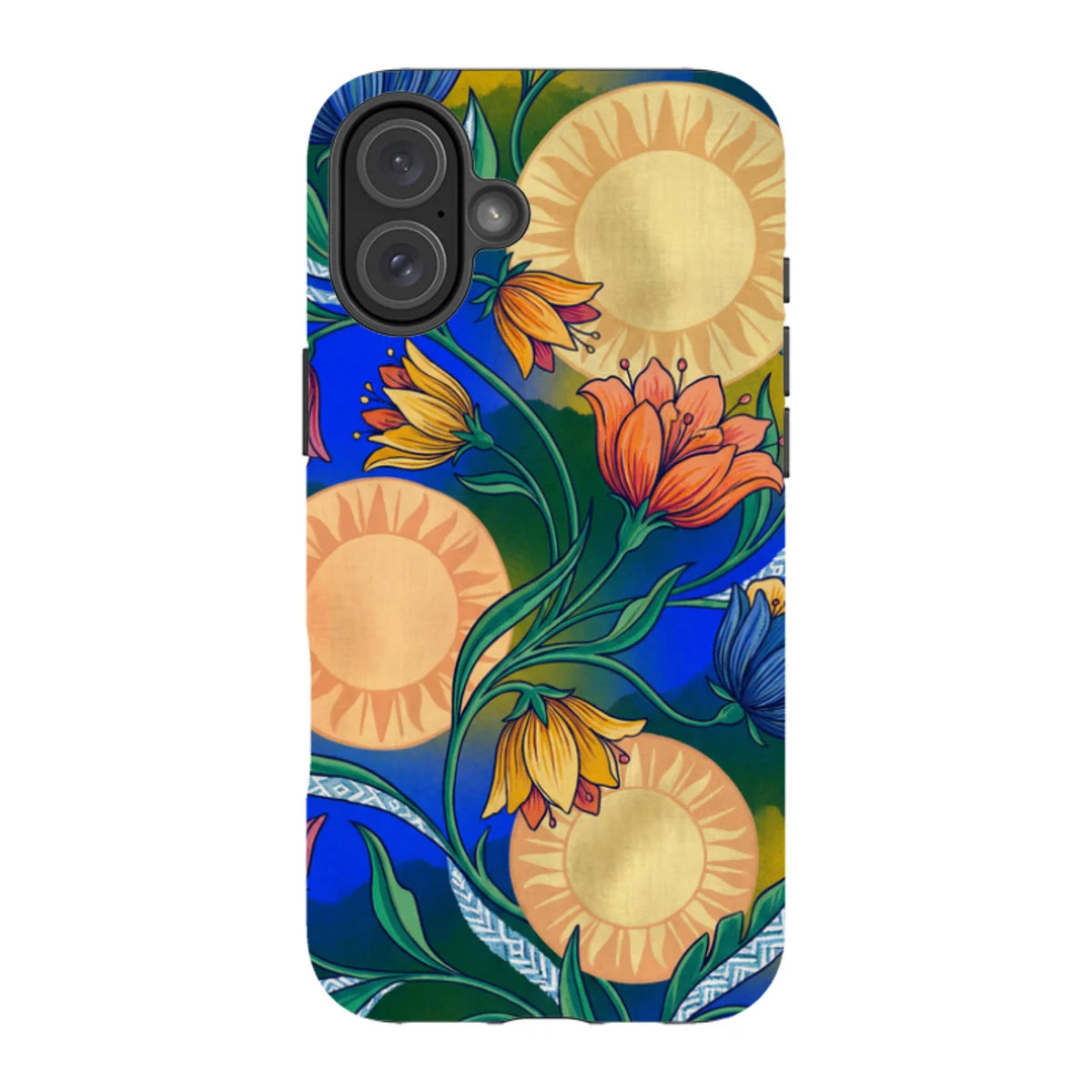 Midnight Sun Garden by Aino Kallio — iPhone 16 Plus Tough Case — Finnaij