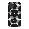 Bold Floral Black — iPhone 16 Plus Tough Case — Finnaij