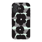 Bold Floral Black — iPhone 16 Plus Tough Case — Finnaij