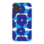Bold Floral Blue — iPhone 16 Plus Tough Case — Finnaij