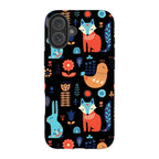 Nordic Ornament Black — iPhone 16 Plus Tough Case — Finnaij