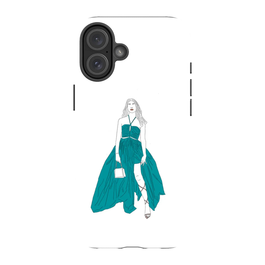 Blue Dress by Keagan Haight — iPhone 16 Plus Tough Case — Finnaij