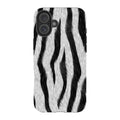 Zebra Groove — iPhone 16 Plus Tough Case — Finnaij