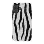 Zebra Groove — iPhone 16 Plus Tough Case — Finnaij