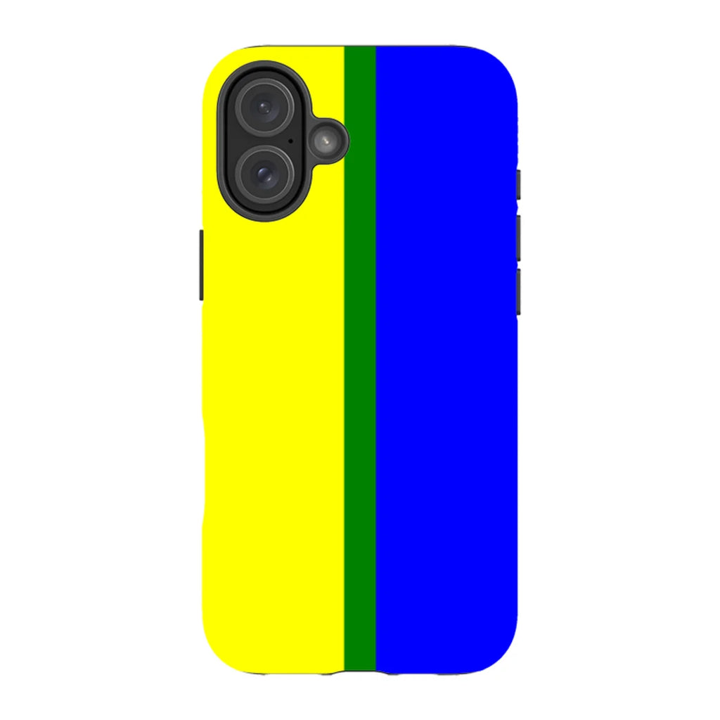 Rainbow Series Yellow Blue — iPhone 16 Plus Tough Case — Finnaij