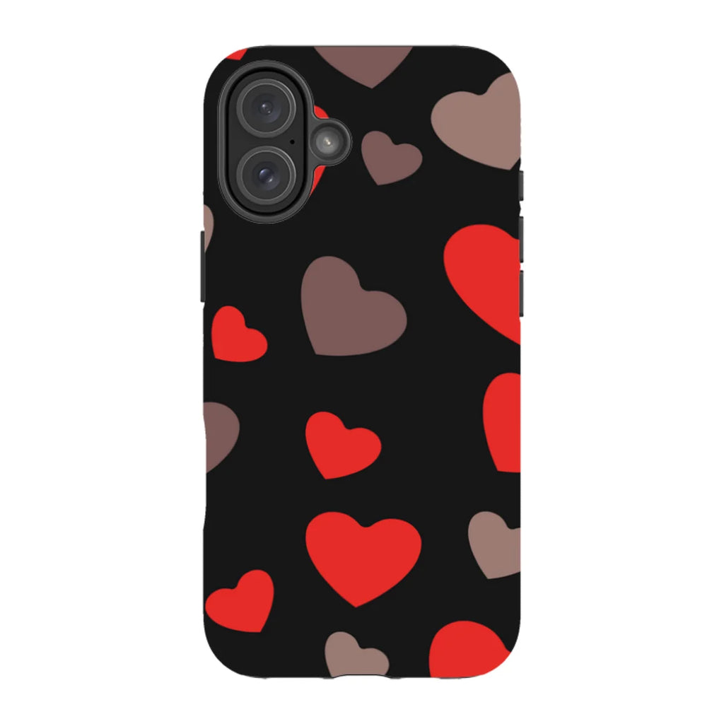 Red Hearts — iPhone 16 Plus Tough Case — Finnaij