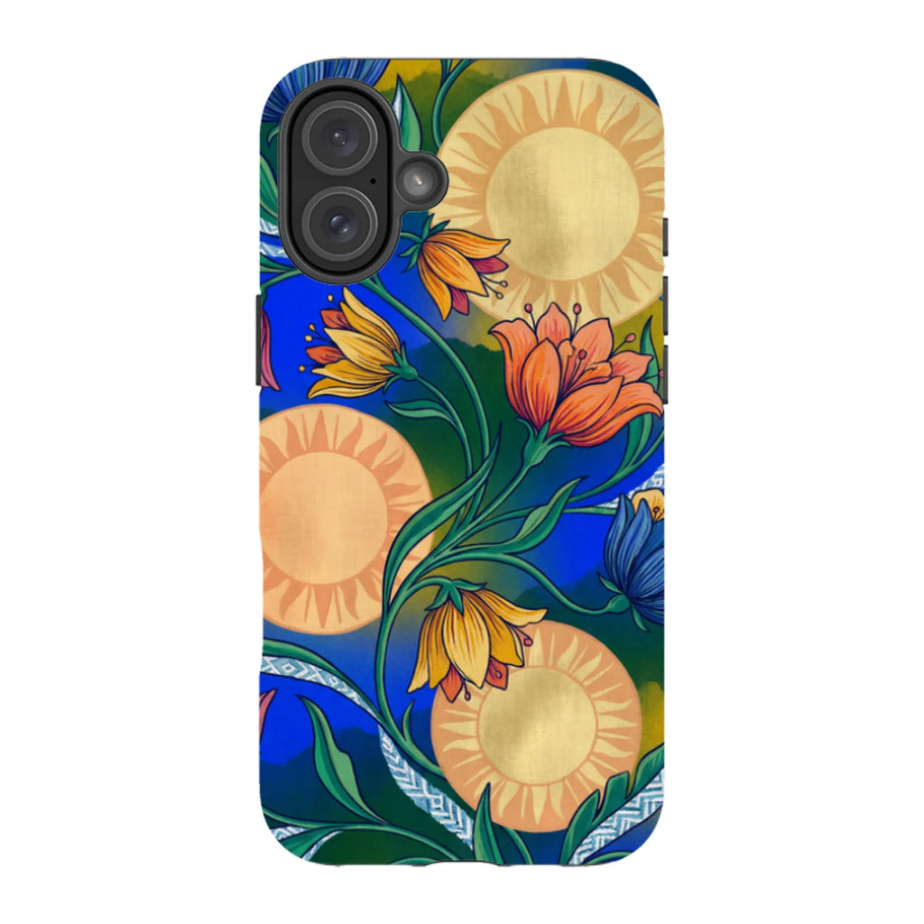 Midnight Sun Garden by Aino Kallio — iPhone 16 Plus Tough Case — Finnaij