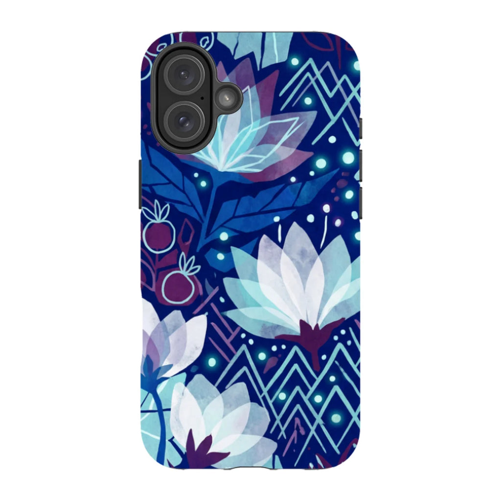 Frozen Lake Petals by Aino Kallio — iPhone 16 Plus Tough Case — Finnaij