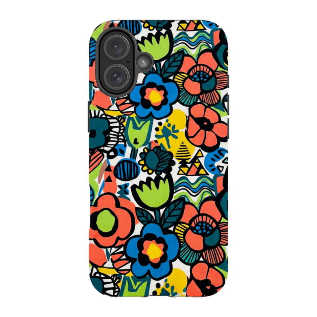 Floral Street Nordic by Salla Niemi — iPhone 16 Plus Tough Case — Finnaij