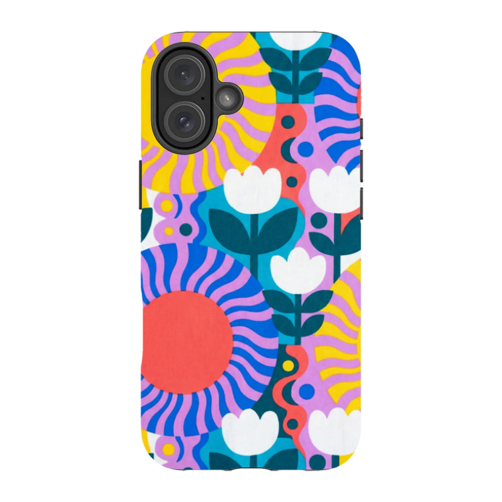 Midnight Sun Mod Bloom by Salla Niemi — iPhone 16 Plus Tough Case — Finnaij