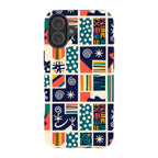 Coastal Indigo Tiles by Ada Okoye — iPhone 16 Plus Tough Case — Finnaij