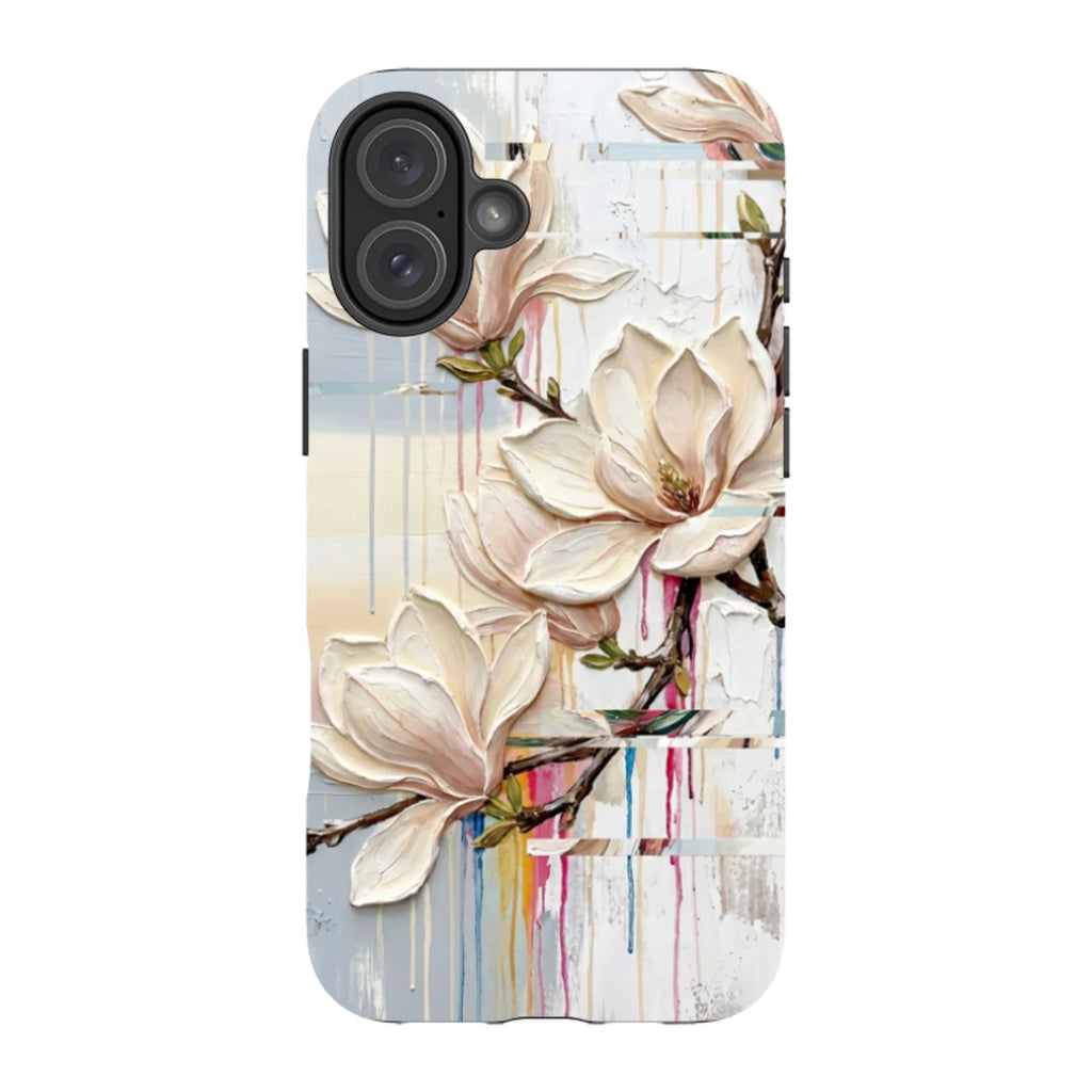 Magnolia Branches by Frida Lövström — iPhone 16 Plus Tough Case — Finnaij