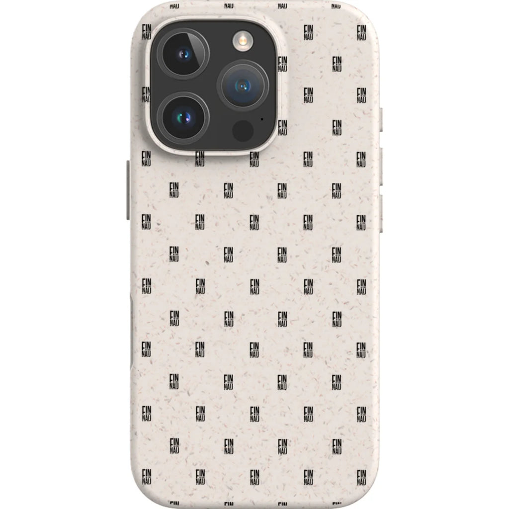 Monogram Natural — iPhone 16 Pro Max iPhone Bio-degradable Case — Finnaij